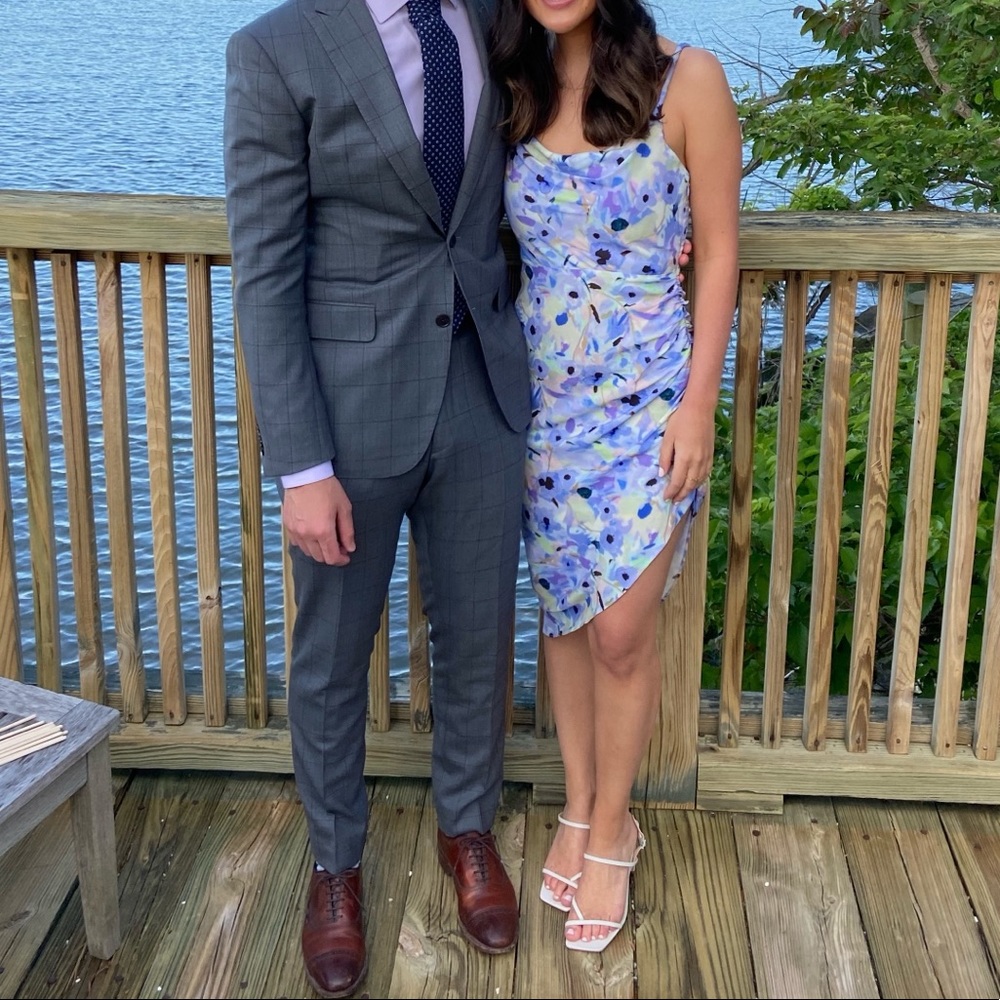 Amanda Uprichard Floral Asymmetrical Dress